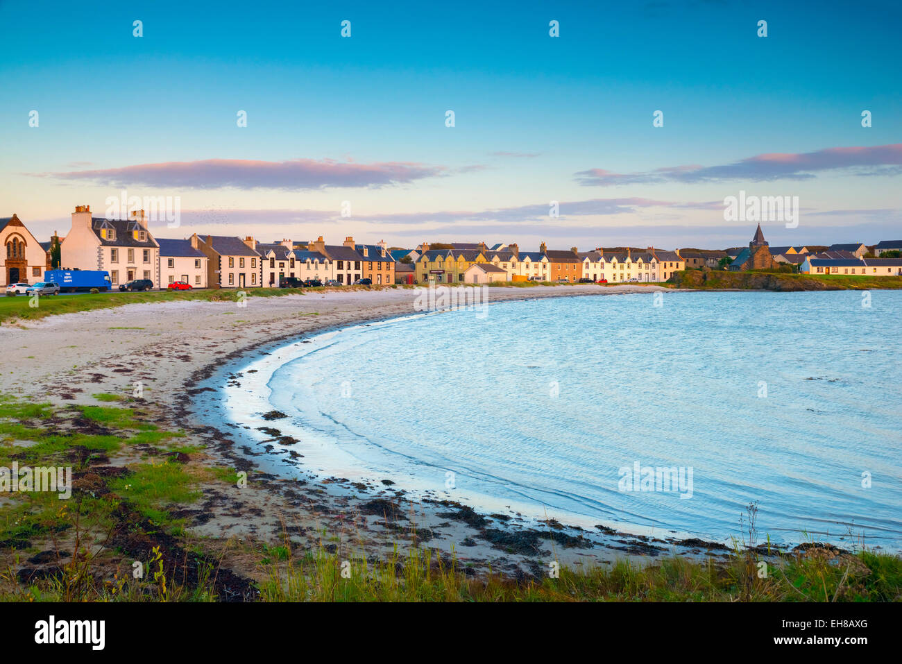 Frederick Crescent, Port Ellen, Loch Leodamais, Islay, Argyll and Bute, Scotland, United Kingdom, Europe Stock Photo