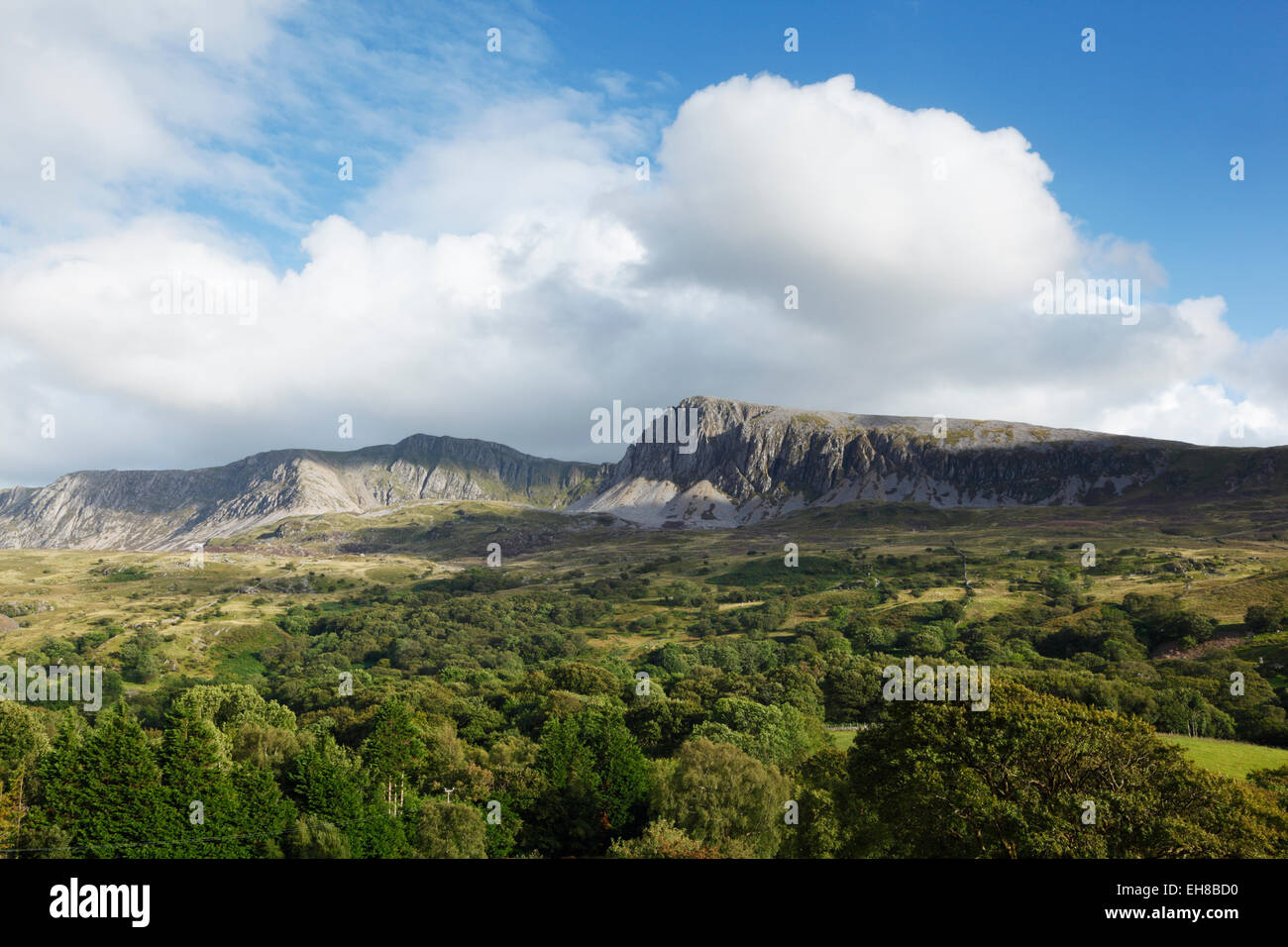 Cadair Idris, as seen from the north. Snowdonia National Park, Gwynedd, Wales, UK. Stock Photo