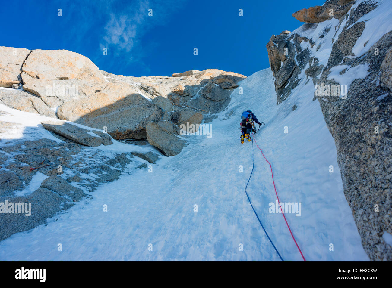 Chere couloir on mont blanc hi-res stock photography and images - Alamy
