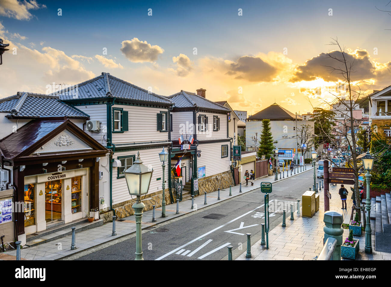 The historic Kitano District of Kobe, Japan. Stock Photo
