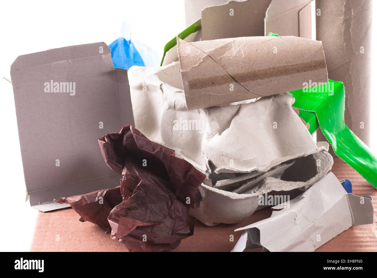 Various paper packaging for recycling Stock Photo Alamy