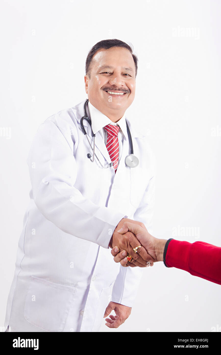 Indian doctor welcome patient hi-res stock photography and images - Alamy