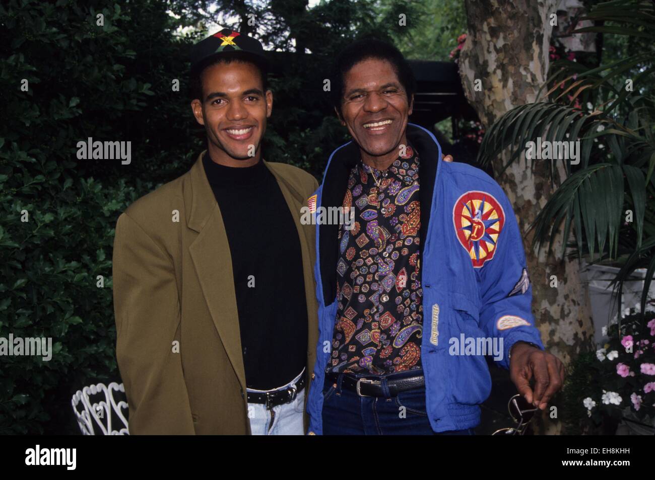 KRISTOFF ST. JOHN with his father.16623. © Judie Burstein/Globe Photos/ZUMA Wire/Alamy Live News
