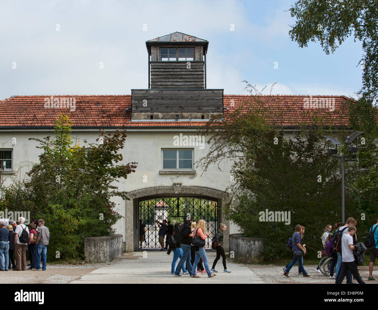 Munich Germany Dachau Concentration Camp entrance Stock Photo