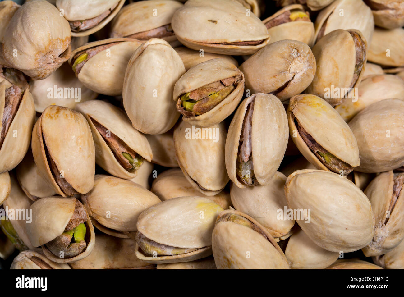Macro of some pistachios Stock Photo Alamy