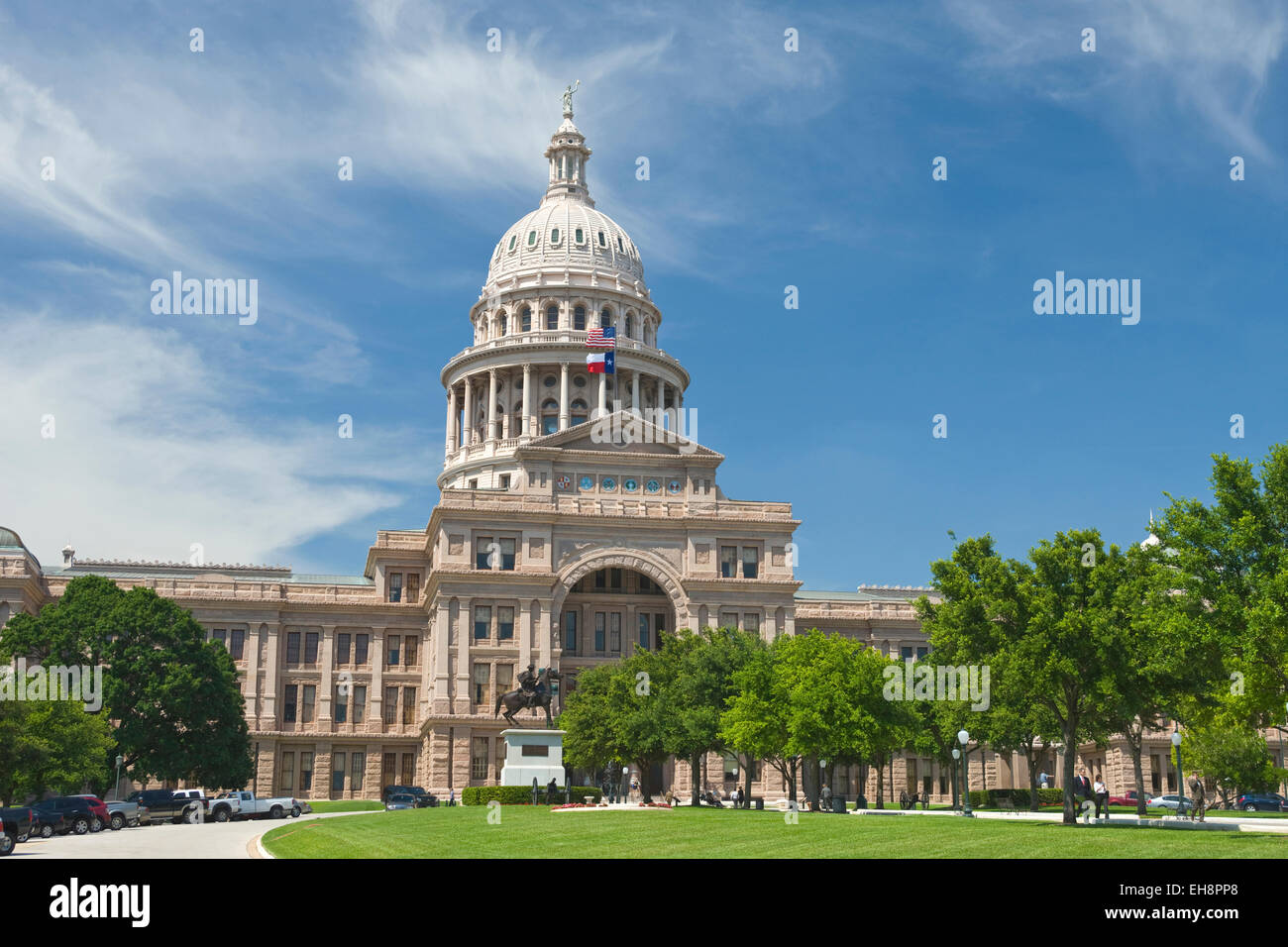 DOME STATE CAPITOL BUILDING AUSTIN TEXAS USA Stock Photo