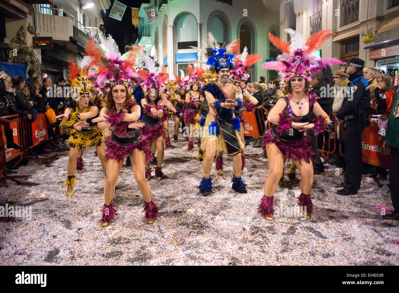 Sitges Carnival 2015.  The Sitges Carnival is known as one of the greatest in Spain. This year the carnival will be held from Fe Stock Photo