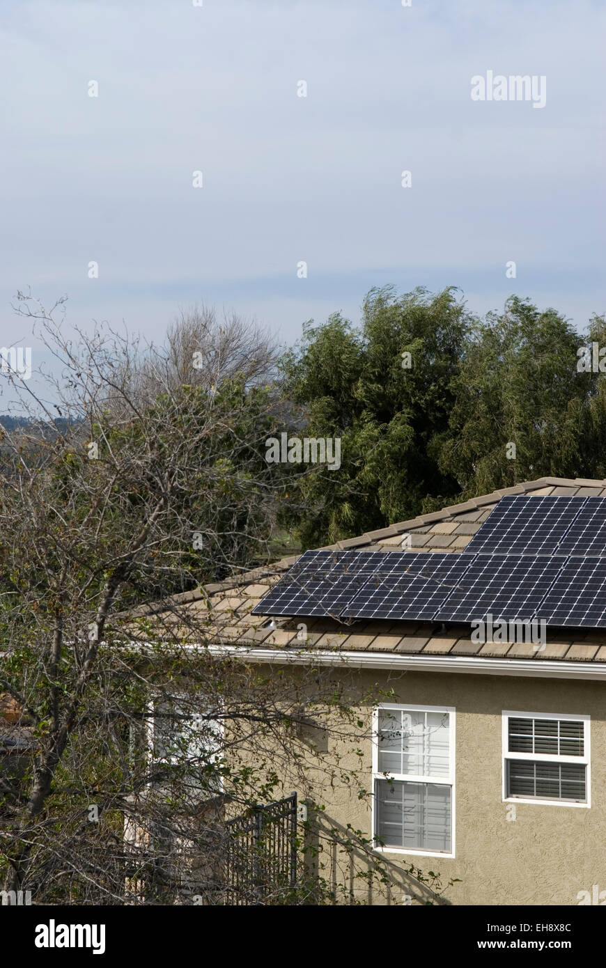 Residential solar panels USA Stock Photo Alamy
