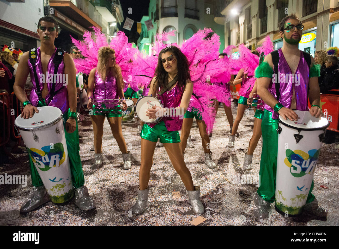 Sitges Carnival 2015.  The Sitges Carnival is known as one of the greatest in Spain. This year the carnival will be held from Fe Stock Photo