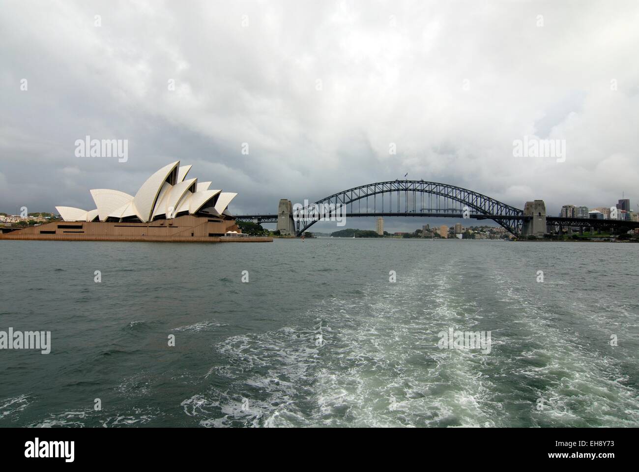 Sydney; Sydney Opera House; Sydney Harbour Bridge Stock Photo
