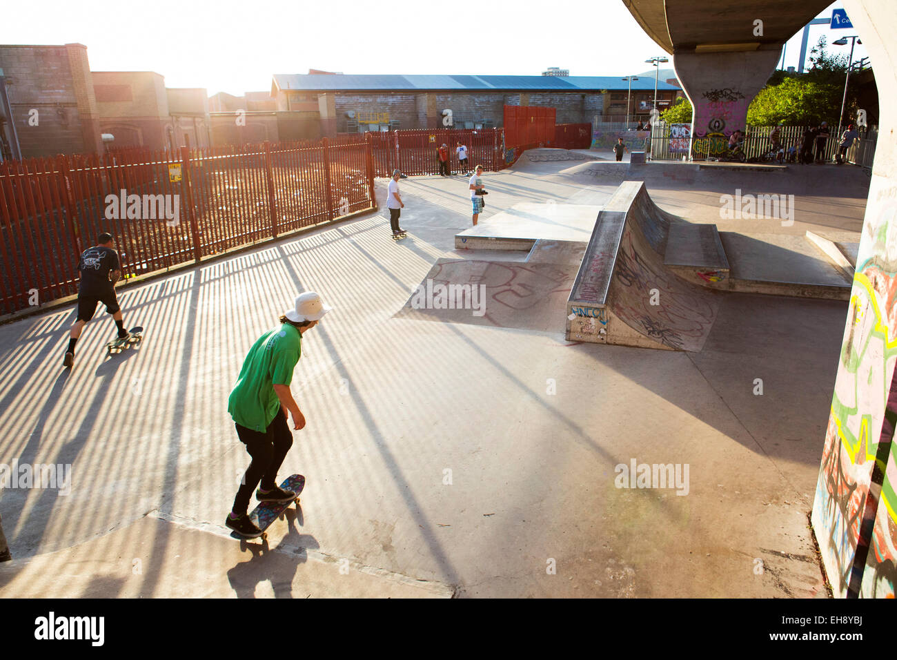 Skate Park, Belfast, Northern Ireland Stock Photo Alamy