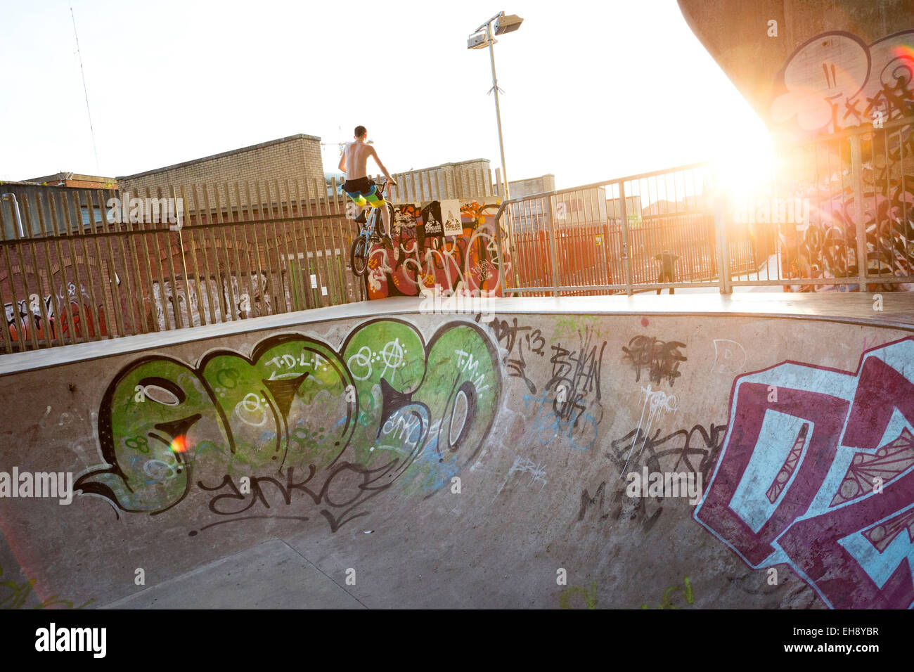 Skate Park, Belfast, Northern Ireland Stock Photo Alamy