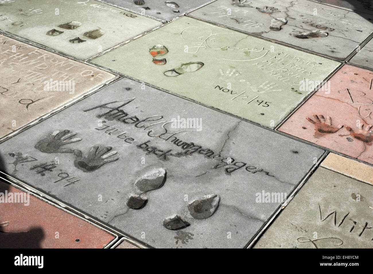 Hollywood Walk Of Fame Handprints