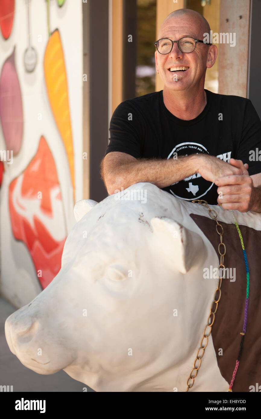 owner Jeff Olsson, Industrial Eats, Buellton, California Stock Photo