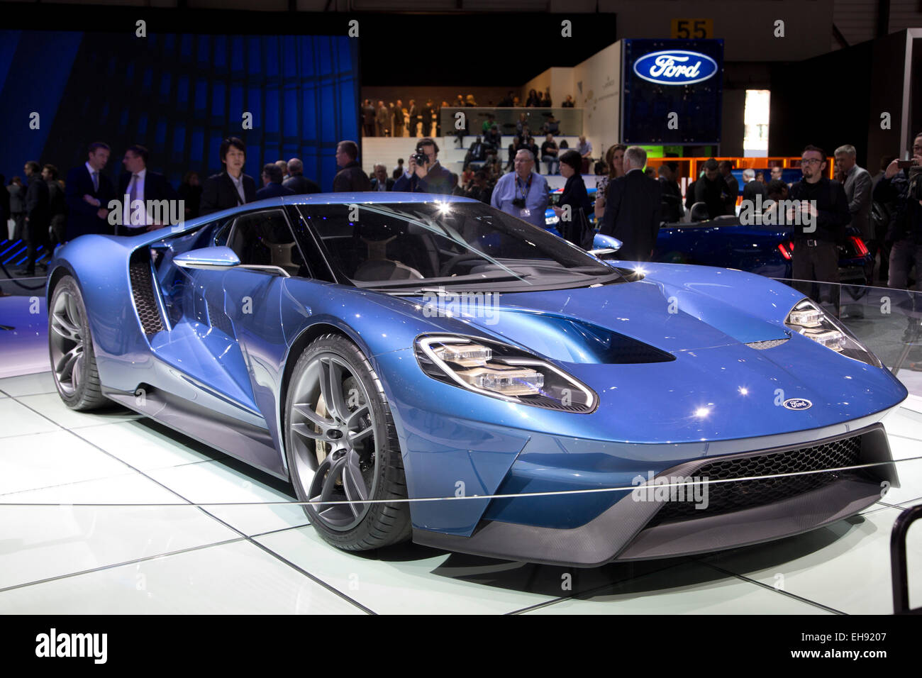 Ford GT at the Geneva motor show 2015 Stock Photo