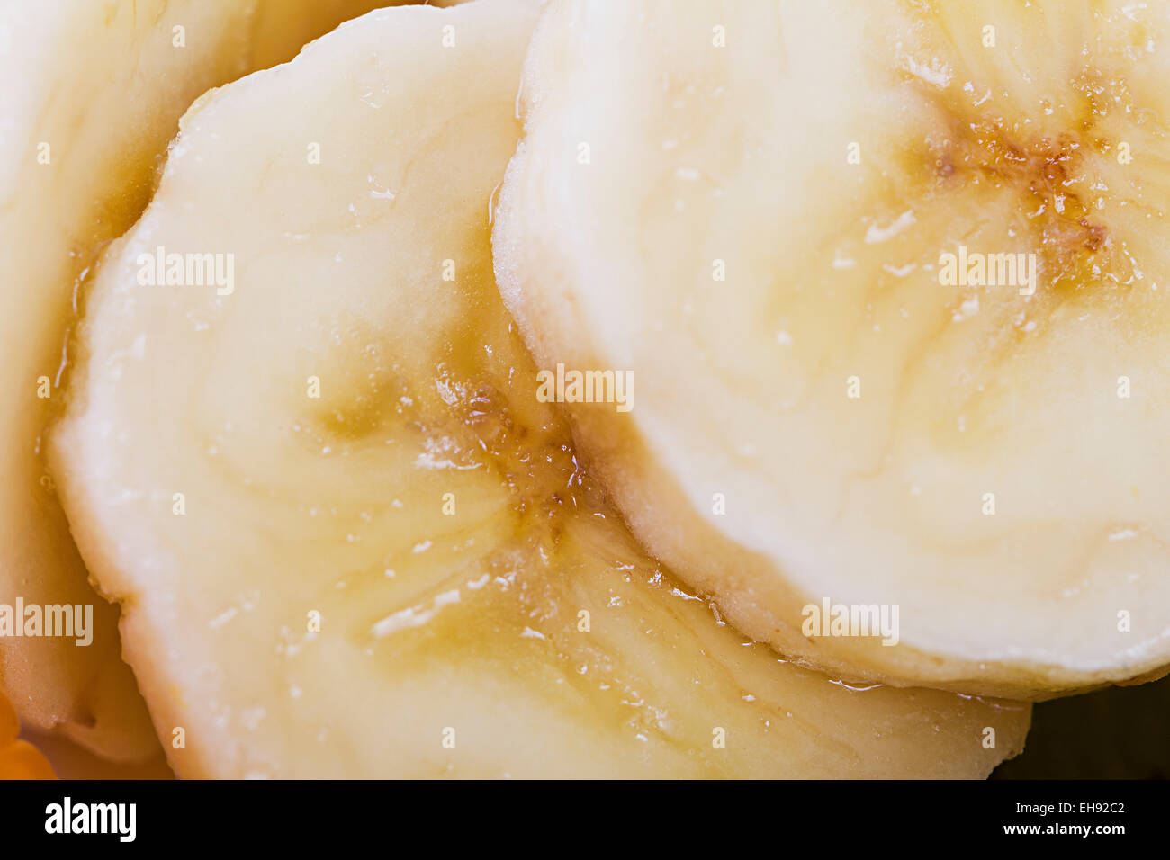 Fresh slice Banana Fruits Health Nobody Stock Photo Alamy