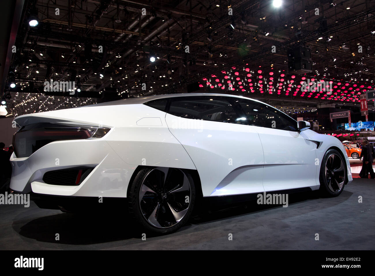 The Honda FCV (Fuel Cell Vehicle) Concept at Geneva motor show 2015 Stock Photo