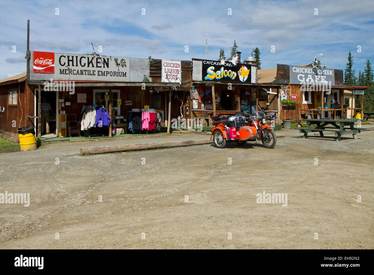 Downtown Chicken, Alaska Stock Photo Alamy