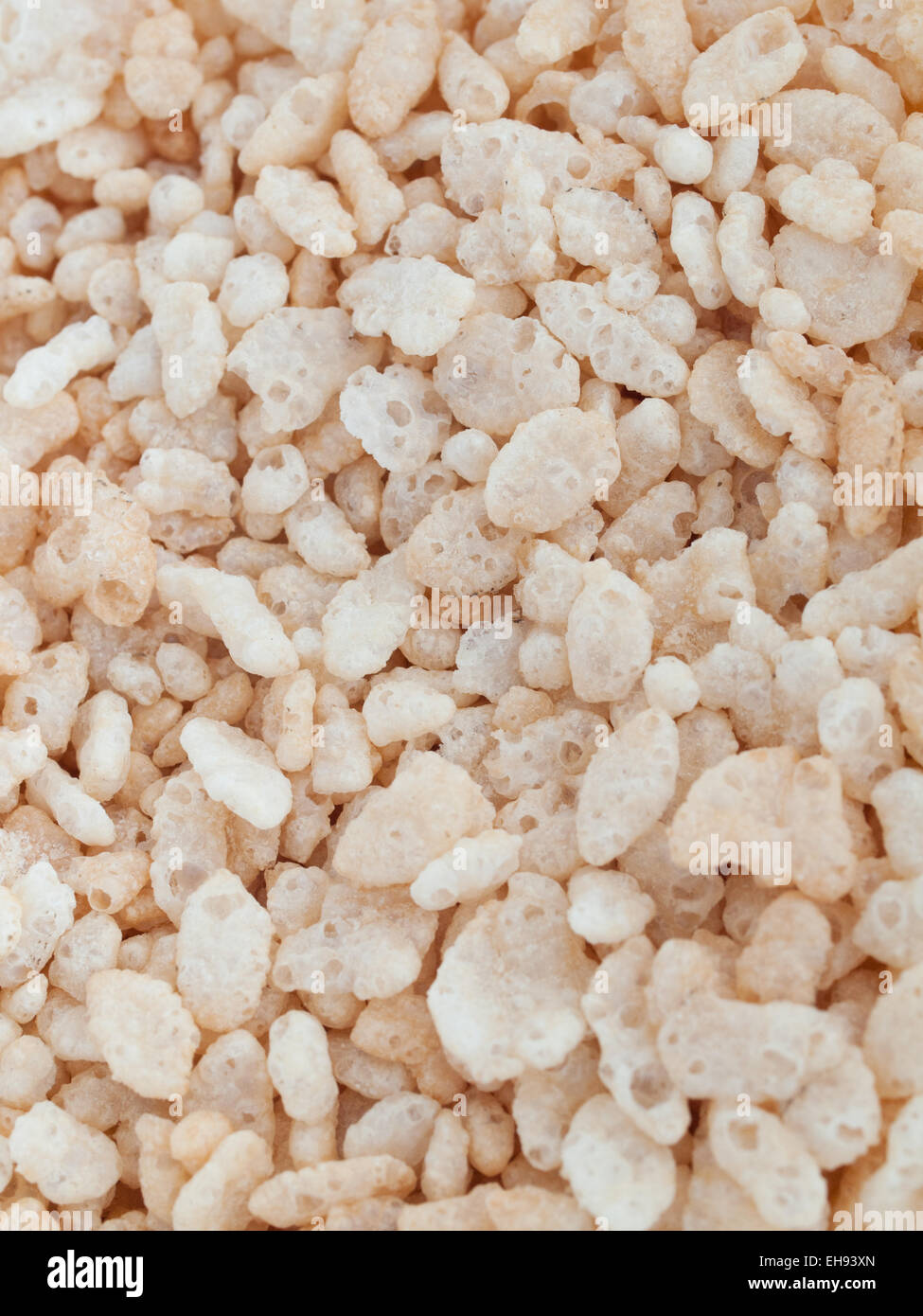 A close-up of Kellogg's Rice Krispies (Rice Bubbles) cereal. Stock Photo