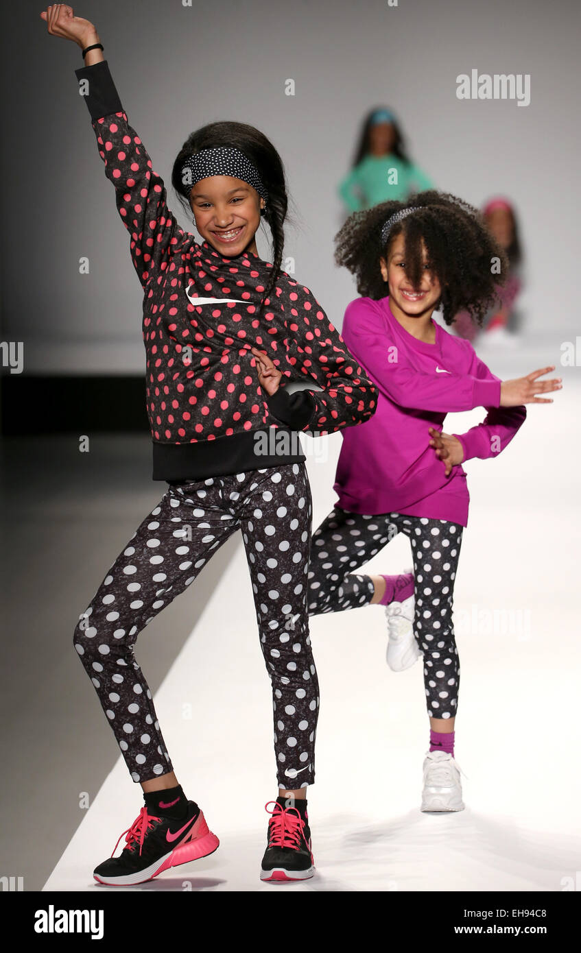 Child models walk the runway at the Nike Levi's Kids fashion show during  Mercedes-Benz Fashion Week Fall 2015 Stock Photo - Alamy