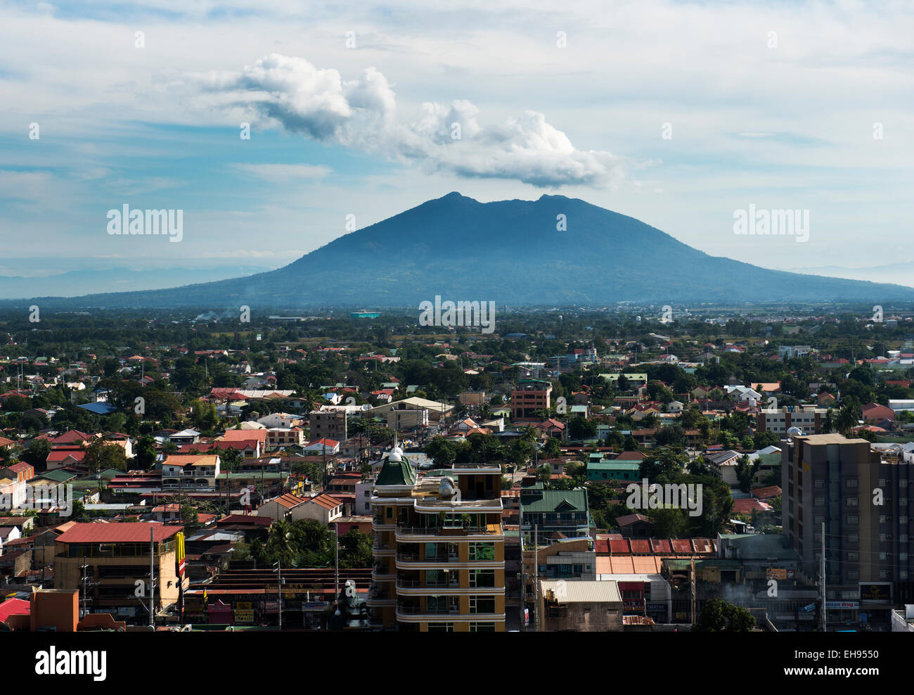 The extinct volcano Arayat as seen from Angeles city, Philippines Stock Photo Alamy