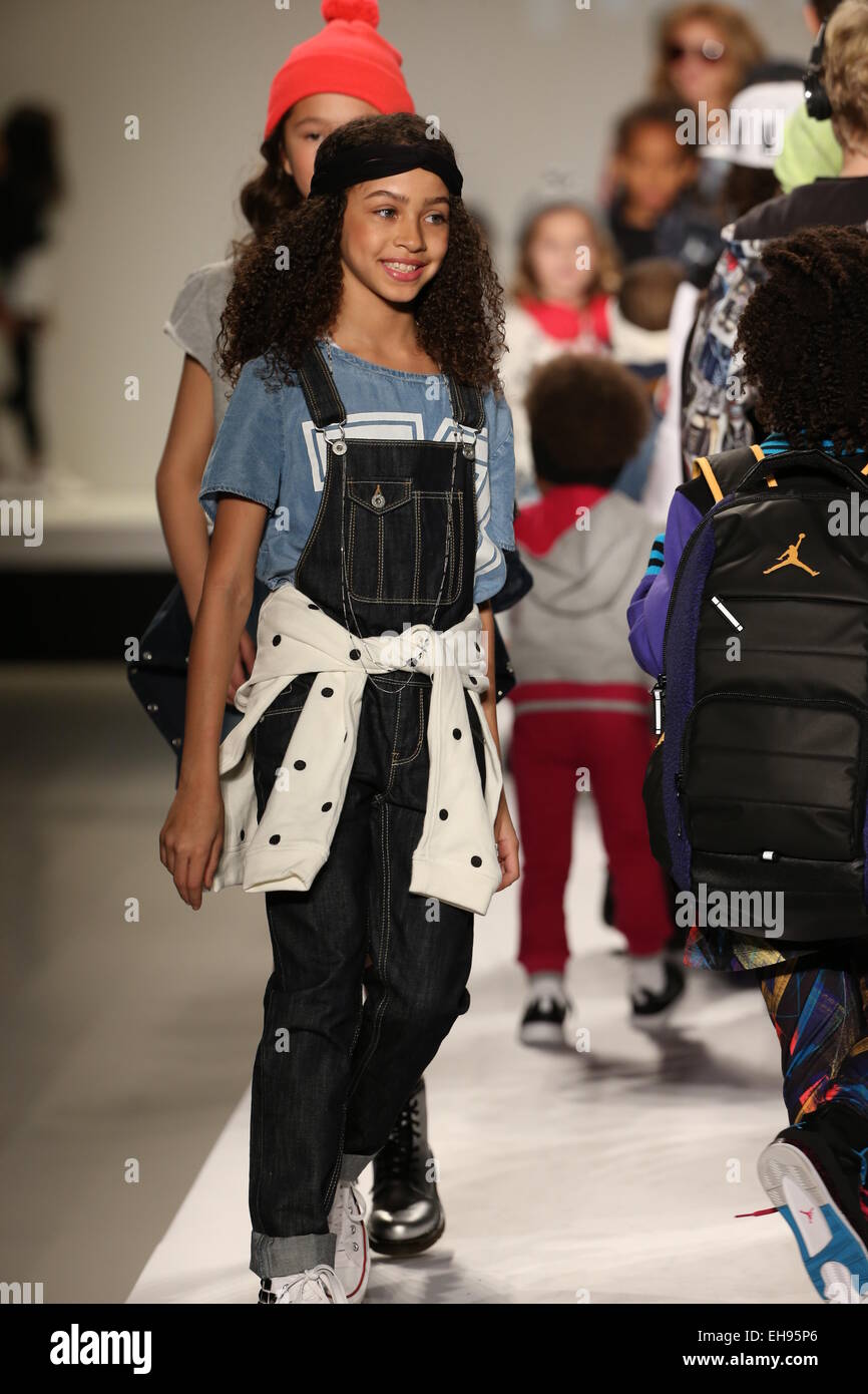 Children walk the runway at the Nike Levi's Kids fashion show during  Mercedes-Benz Fashion Week Fall 2015 Stock Photo - Alamy