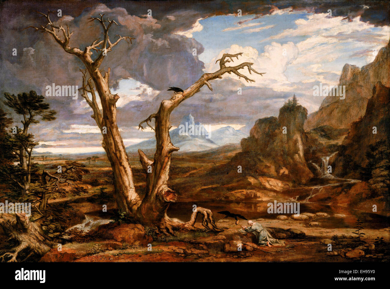Elijah in the Desert, 1818, Washington Allston Stock Photo