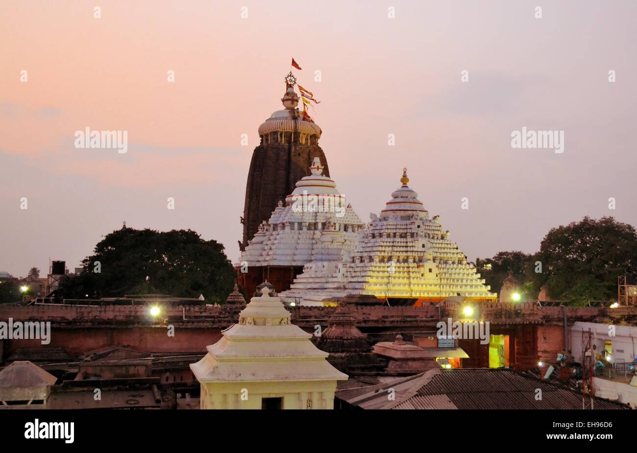 Jagannath Temple in Puri, Orissa, India. Stock Photo