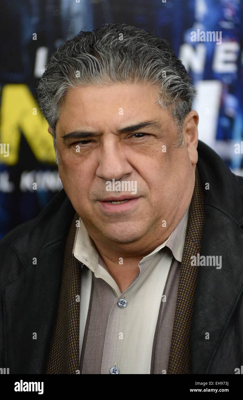 New York, NY, USA. 9th Mar, 2015. Vincent Pastore at arrivals for RUN ALL NIGHT Premiere, AMC Theater at Lincoln Square, New York, NY March 9, 2015. Credit:  Kristin Callahan/Everett Collection/Alamy Live News Stock Photo