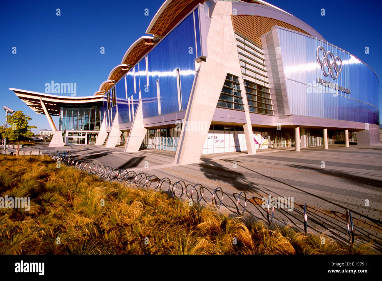 Richmond Olympic Oval, Richmond, BC, British Columbia, Canada - Site of 2010 Vancouver Winter Olympics Speed Skating Rink Venue Stock Photo