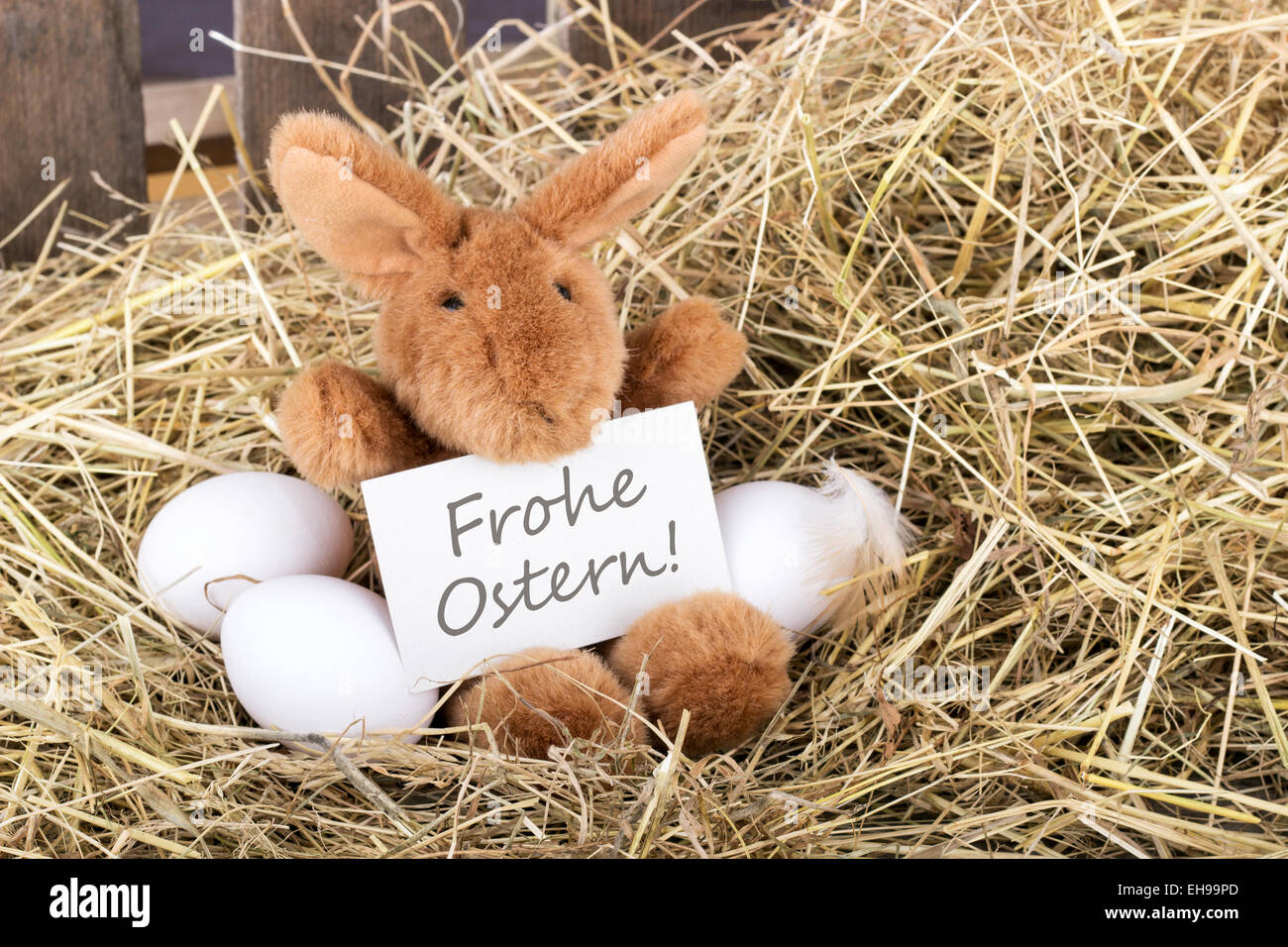 Happy easter card bunny germany hires stock photography and images Alamy