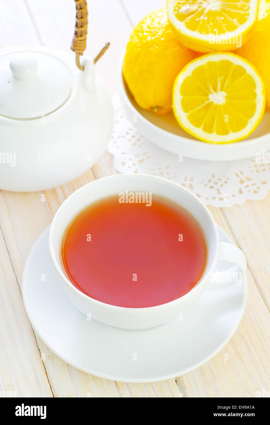 Tea with lemons Stock Photo Alamy