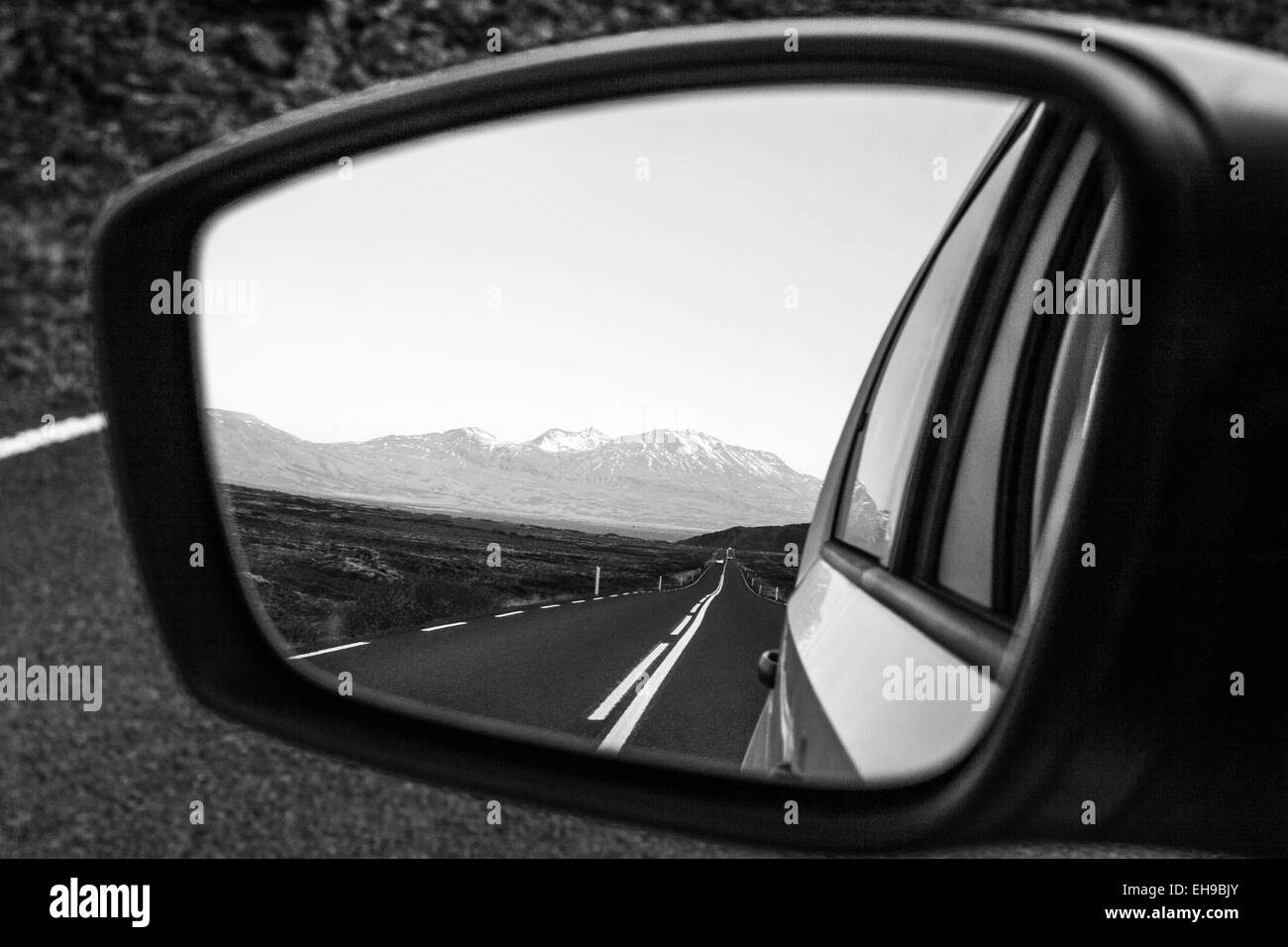 Car point of view Black and White Stock Photos & Images - Alamy