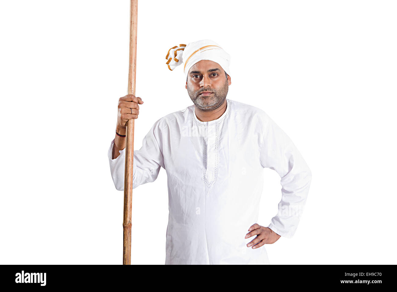1 indian Rural Farmer Standing Stock Photo - Alamy