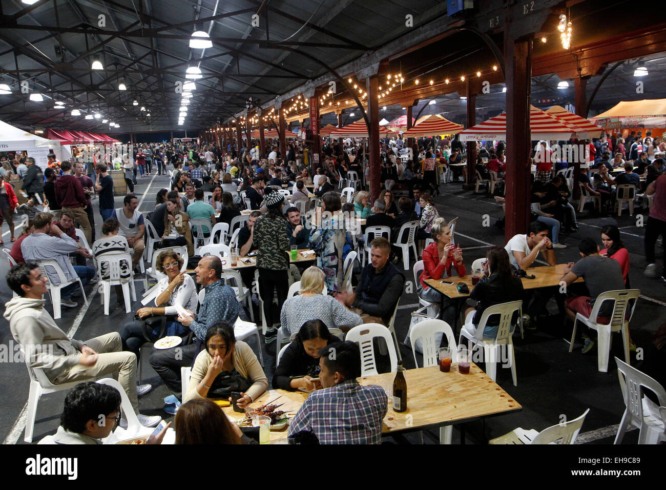 The Queen Victoria Market in melbourne on Wednesday turns into a large
