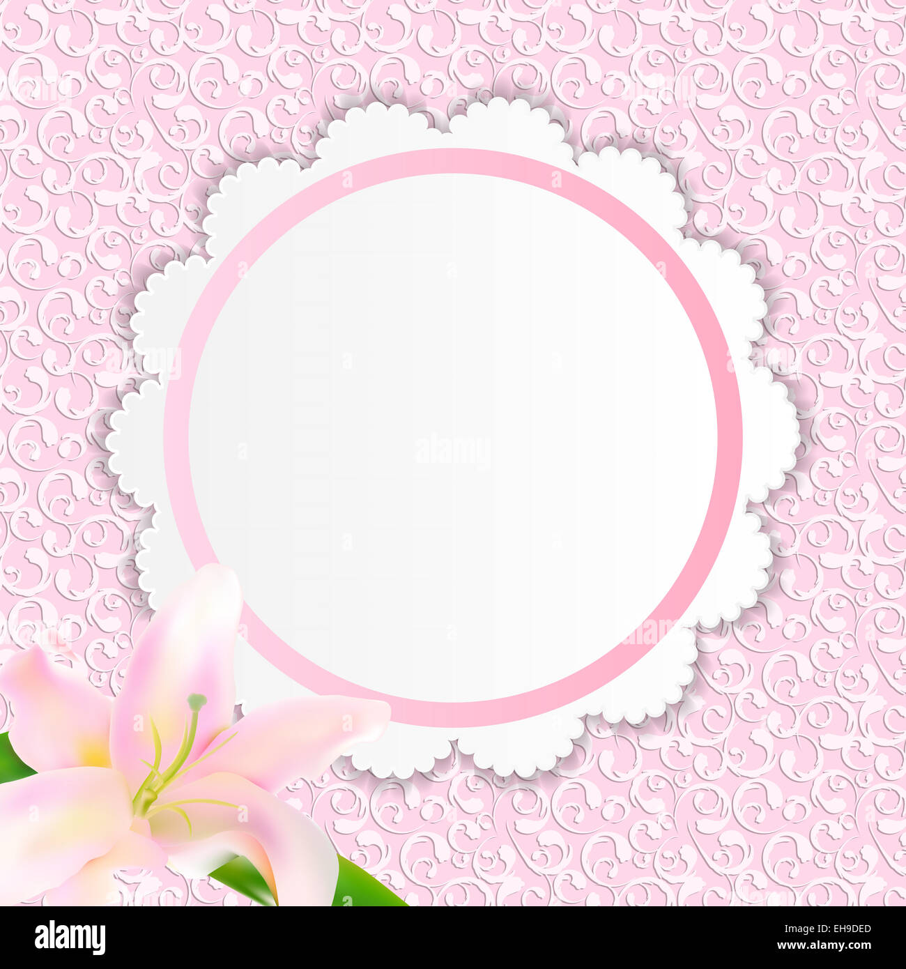 Frame in Vintage Background. Vector Illustration Stock Photo - Alamy