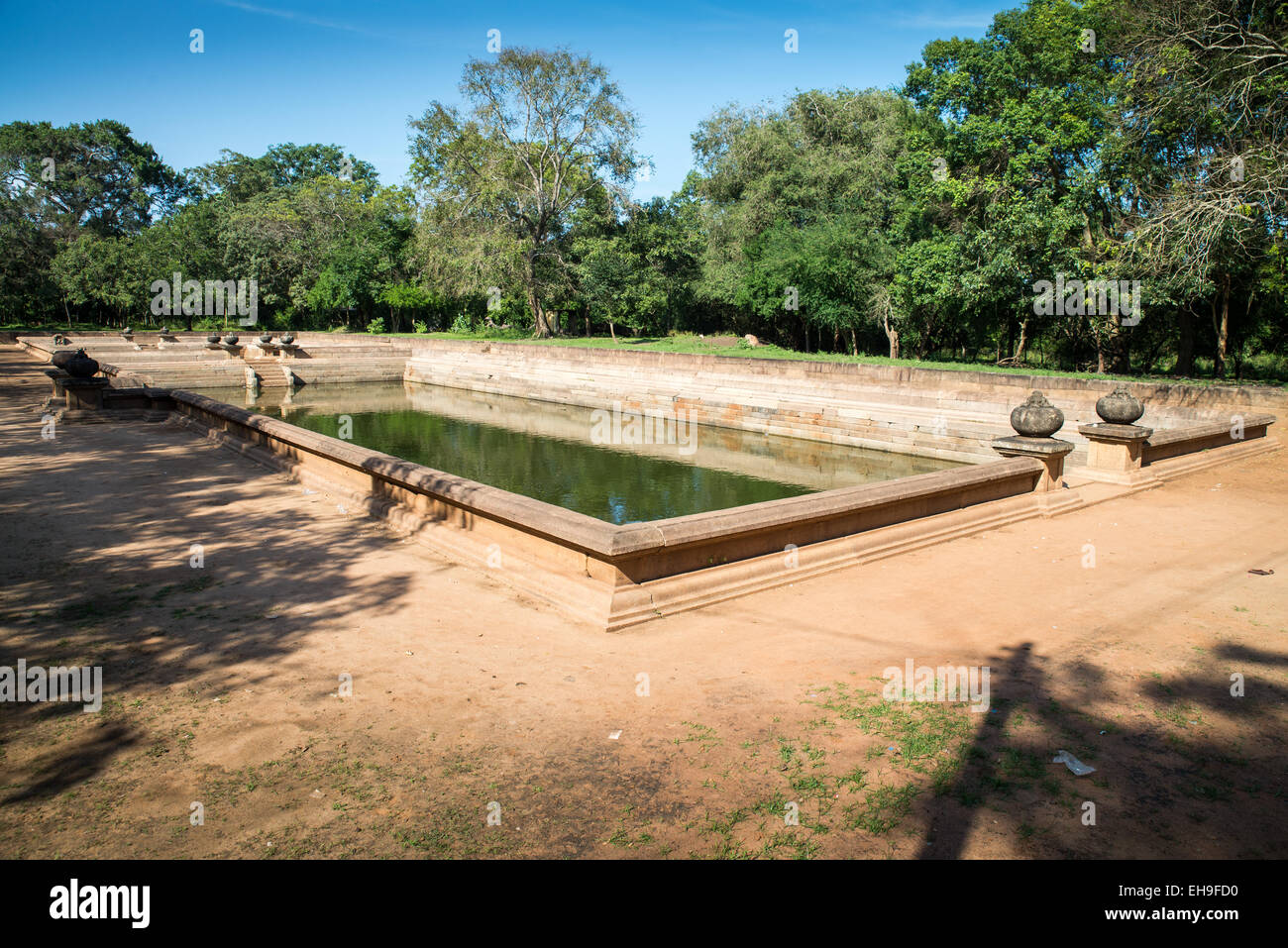 Kuttam Pokuna (Twin Ponds), Anuradhapura, UNESCO World Heritage Site, North Central Province, Sri Lanka, Asia Stock Photo