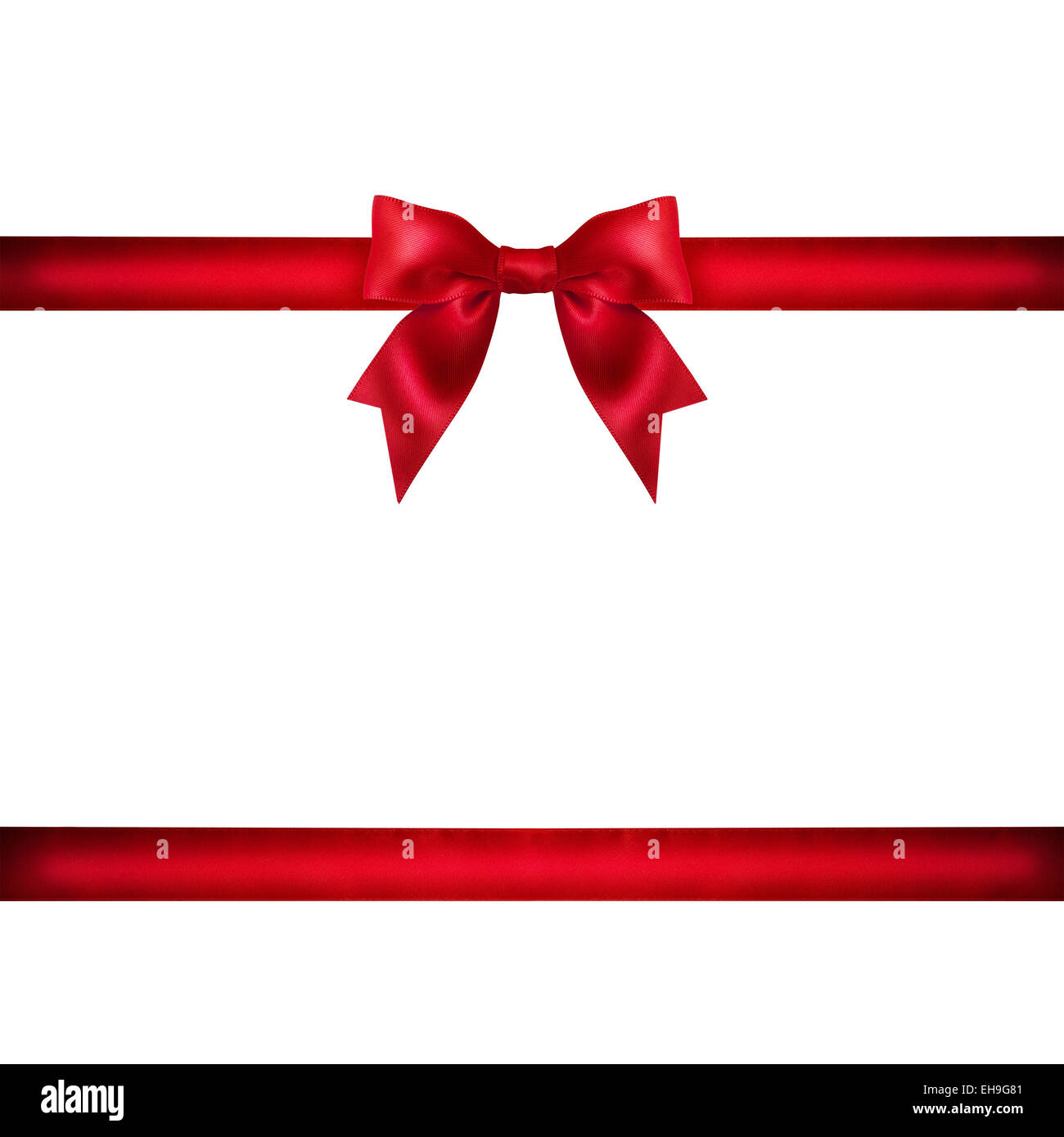 Package tied up with red ribbon Cut Out Stock Images & Pictures - Alamy