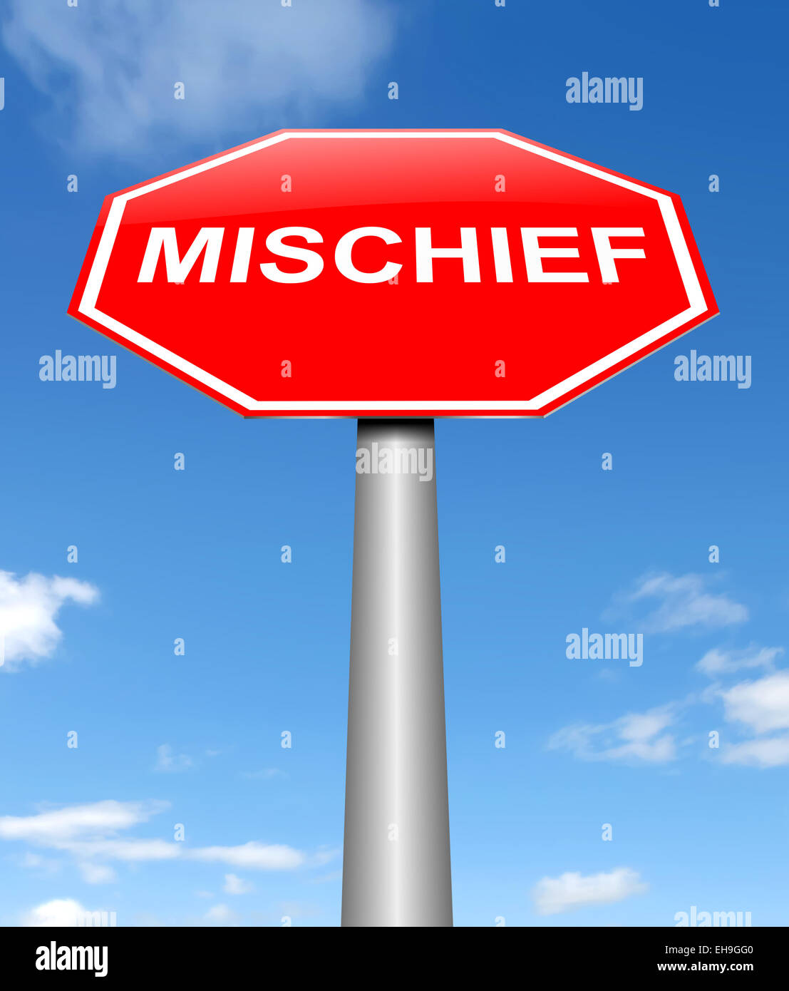 Mischief concept. Stock Photo