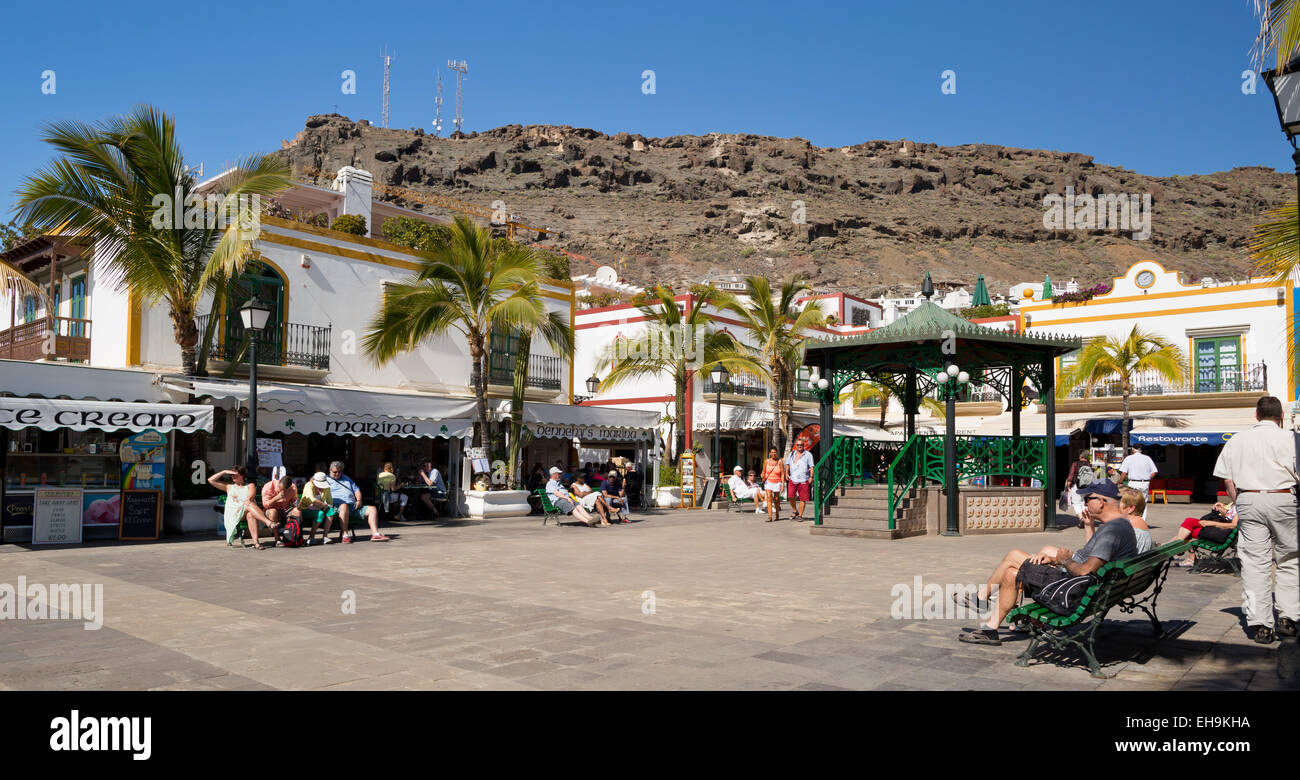 Puerto de Mogán market place, Gran Canaria, Canary islands, Spain, Europe Stock Photo