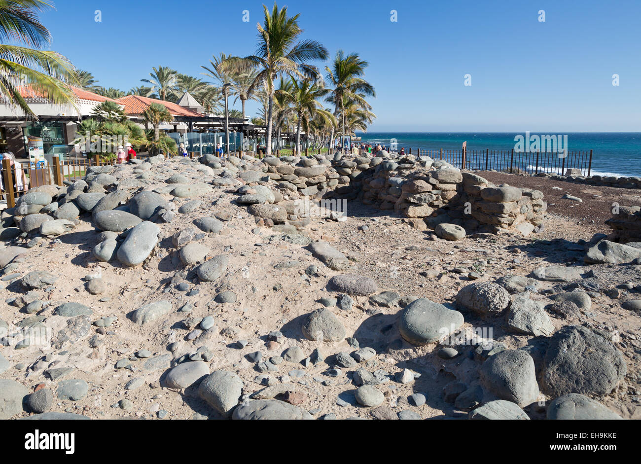 Maspalomas, Punta Mujeres archaeological site, Gran Canaria, Canary  islands, Spain, Europe Stock Photo - Alamy