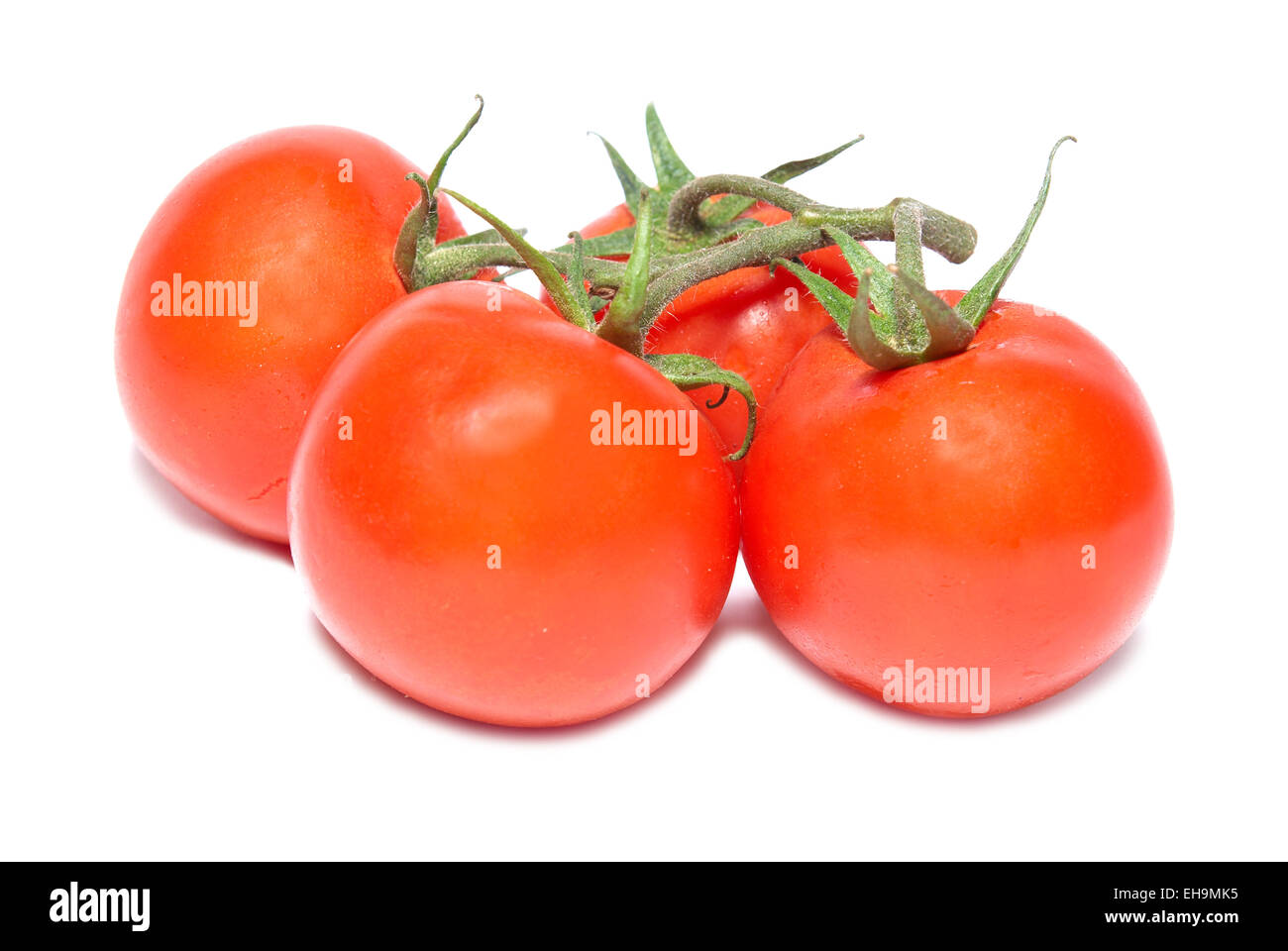 Group of red tomatoes isolated on white background Stock Photo - Alamy