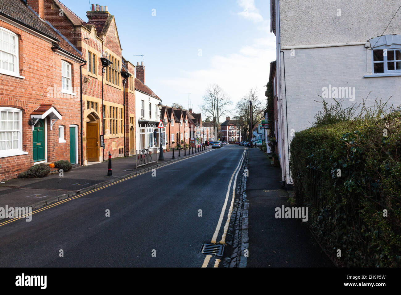 The attractive high street in Kenilworth, Warwickshire, uk Stock Photo