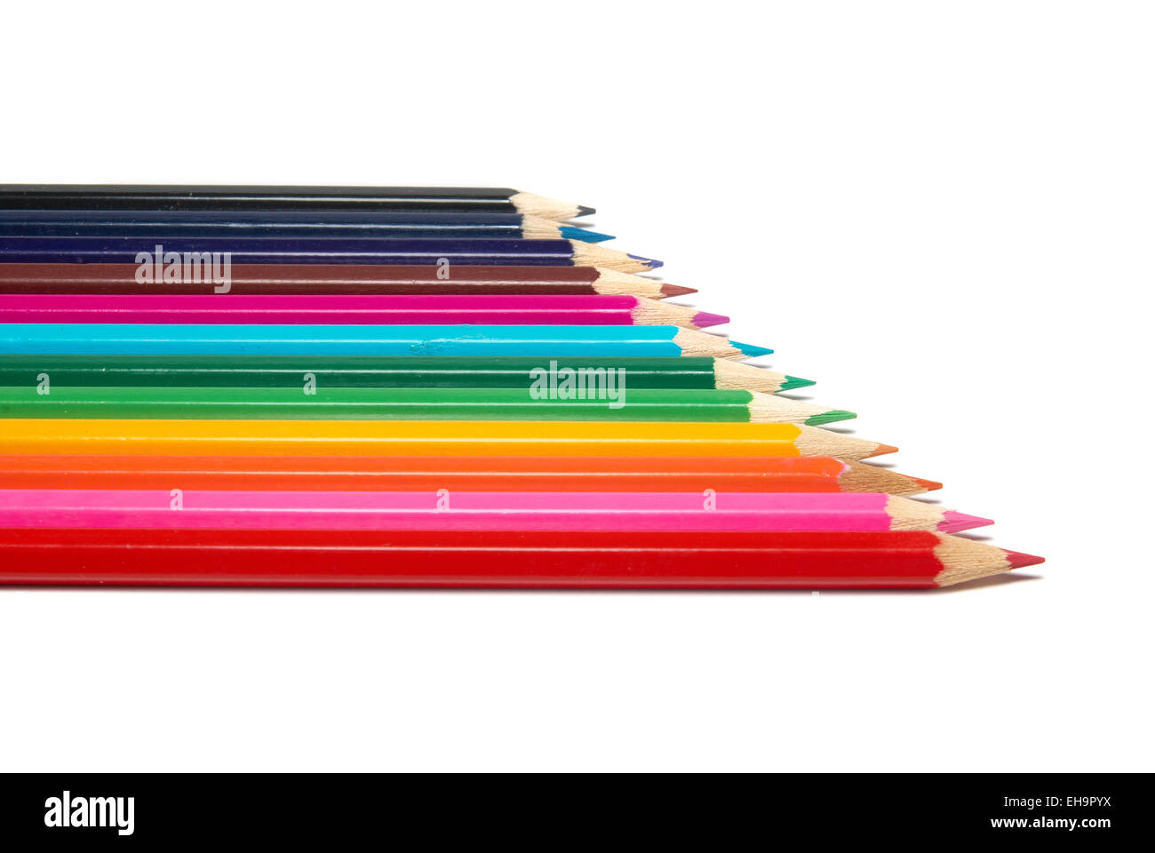 Raw colored pencils hi-res stock photography and images - Alamy