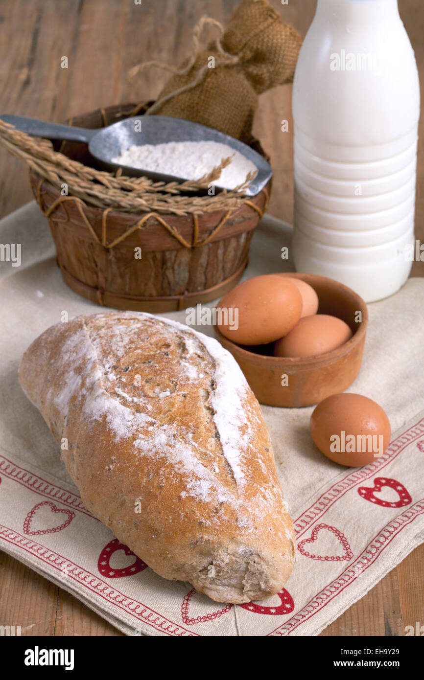 Bread and Dairy products Stock Photo Alamy