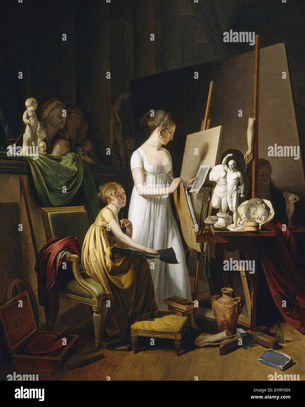 Louis-Léopold Boilly  The Painter’s Studio Stock Photo