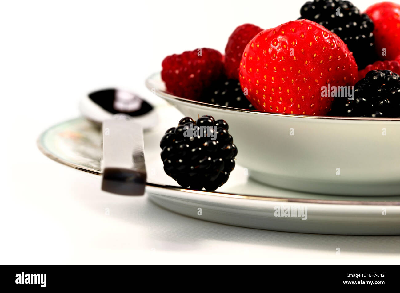 fresh fruit salad in a bowl Stock Photo
