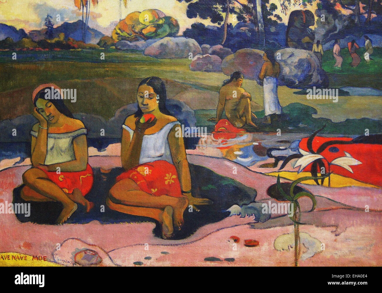 Paul Gauguin  Nave Nave Moe -  Sacred Spring Sweet Dreams Stock Photo