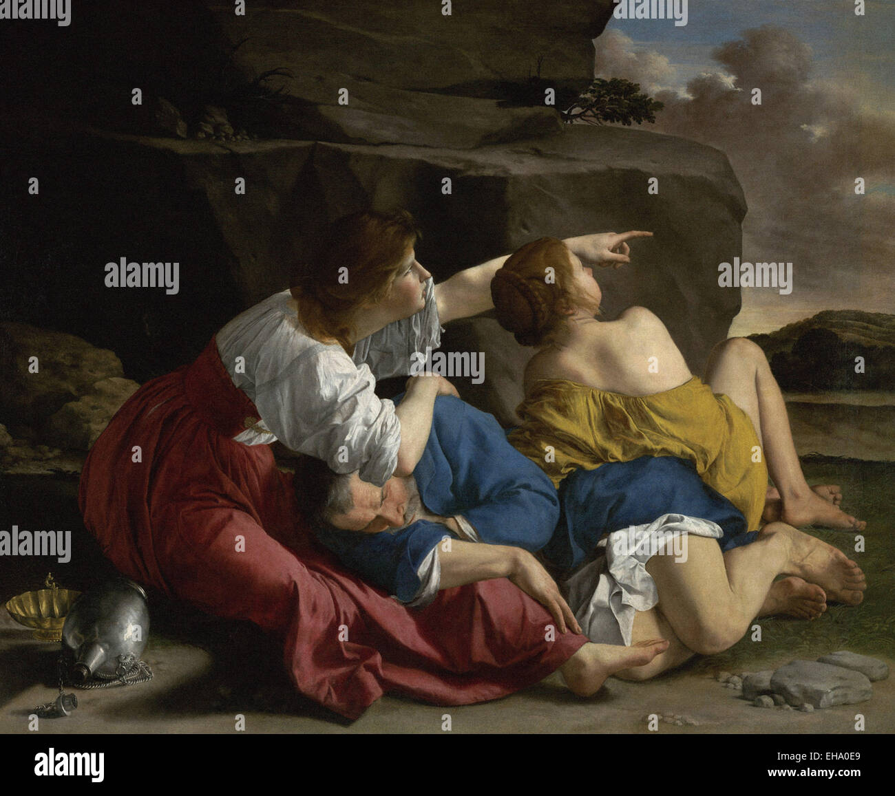 Orazio Gentileschi Lot and His Daughters Stock Photo - Alamy