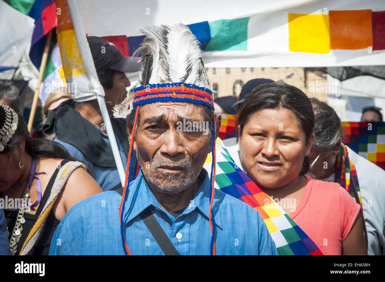 Buenos Aires, Buenos Aires, Argentina. 10th Mar, 2015. Indigenous